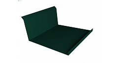 Планка примыкания нижняя 20х122х260х15 0,45 PE с пленкой RAL 6005 зеленый мох