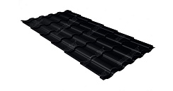 Металлочерепица Grand Line Kredo 0,5 мм Satin Matt RAL 9005 черный