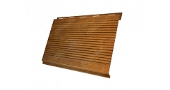 Вертикаль 0,2 gofr 0,45 Print Twincolor с пленкой Golden Wood