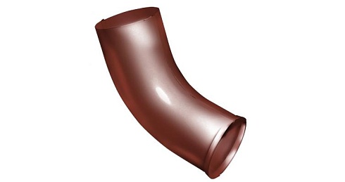Колено стока 90 мм RAL 8004 терракота