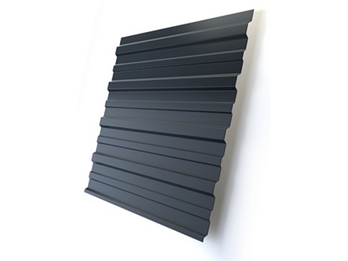 Профнастил С21 Grand Line Стальной бархат 0,5 мм RAL 7016 серый антрацит