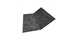 Планка ендовы нижней 300х300 0,45 Safari с пленкой Grey