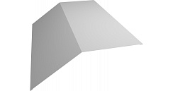 Планка конька плоского 145х145 0,45 PE с пленкой RAL 9003 сигнальный белый