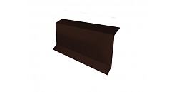 Планка примыкание в штробу 60 Grand Line 0,5 Polydexter с пленкой RAL 8017 шоколад