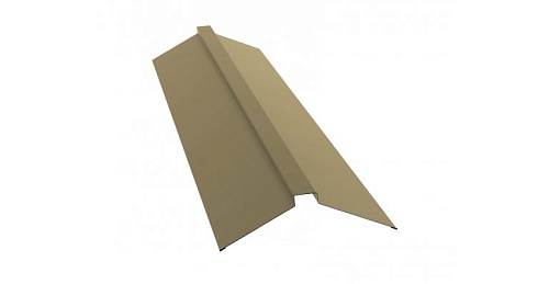 Планка конька плоского 115х30х115 мм Grand Line PE 0,45 мм RAL 1014