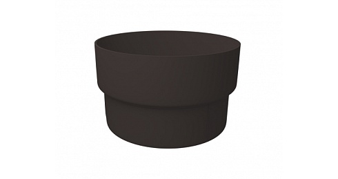 Муфта трубы соединительная ПВХ Grand Line коричневая RR 32