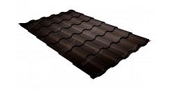 Металлочерепица Grand Line Kredo 0,45 мм Print Twincolor Coffee Wood
