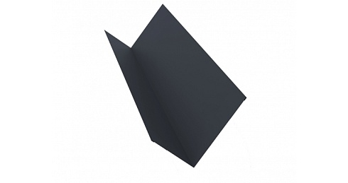 Планка примыкания 150х250 0,5 Atlas с пленкой RAL 7024 мокрый асфальт