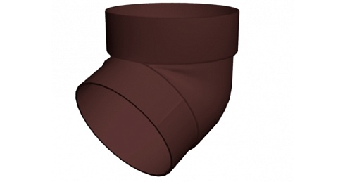 Колено трубы 67 град. ПВХ Grand Line шоколадное RAL 8017