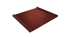 Кликфальц Профи Grand Line 0,5 Quarzit с пленкой на замках RAL 8004 терракота