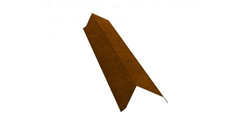 Планка торцевая 100х80 0,45 Print Twincolor с пленкой Golden Dub
