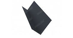 Планка примыкания 150х250 0,5 Polydexter с пленкой RAL 7024 мокрый асфальт