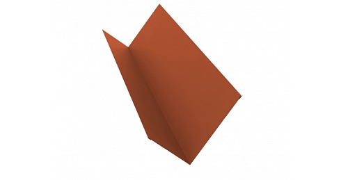 Планка примыкания 150х250 0,5 Atlas с пленкой RAL 8004 терракота