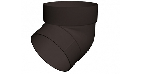 Колено трубы 67 град. ПВХ Grand Line коричневое RR 32