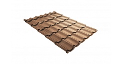 Металлочерепица Grand Line Classic 0,45 мм Print Twincolor Honey Wood