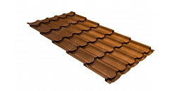 Металлочерепица Grand Line Kvinta Plus 0,45 мм Print Twincolor Golden Wood Eco