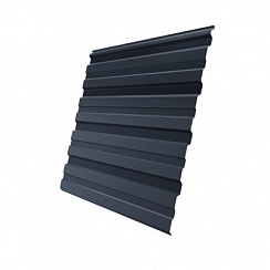 Профнастил НС35 Grand Line GreenCoat Pural 0,5 мм RAL 7024 мокрый асфальт