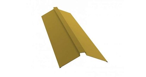 Планка конька плоского 115х30х115 мм Grand Line PE 0,45 мм RAL 1018