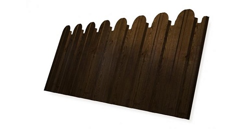 Профнастил фигурный С10 Grand Line Colority Print Double 0,45 мм Antique Wood Eco