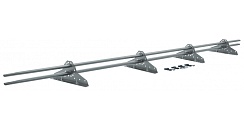 Снегозадержатель трубчатый Grand Line RAL 7004 3м