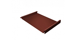 Кликфальц Grand Line 0,5 Velur20 с пленкой на замках RAL 8004 терракота