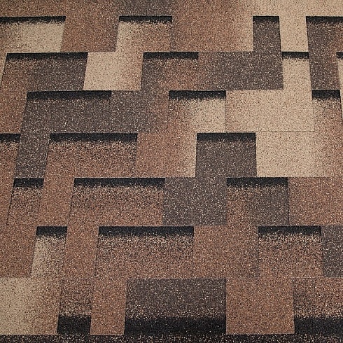 Гибкая черепица RoofShield Family Light Modern сандаловая