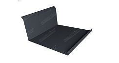 Планка примыкания нижняя 20х122х260х15 0,5 Polydexter с пленкой RAL 7024 мокрый асфальт
