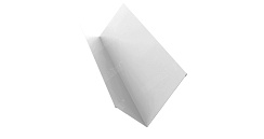 Планка примыкания 150х250 0,5 Quarzit с пленкой RAL 9003 сигнальный белый