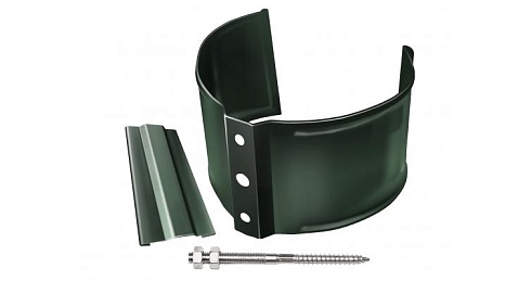 Кронштейн трубы на кирпич 90мм RR 11 темно-зеленый