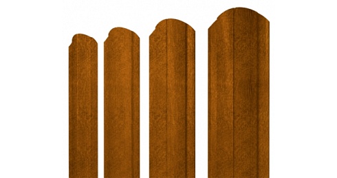 Штакетник круглый фигурный Grand Line Print-Double 0,45 Golden Wood