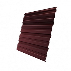 Профнастил НС35 Grand Line GreenCoat Pural Matt 0,5 мм RAL 3009 оксидно-красный