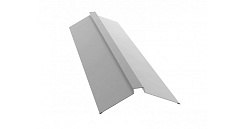 Планка конька плоского 115х30х115 мм Grand Line Satin 0,5 мм RAL 9003 белый