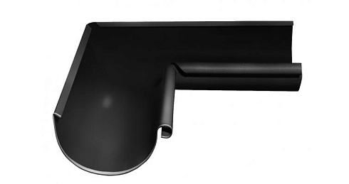 Угол желоба внутренний 90° 125 мм RAL 9005 черный