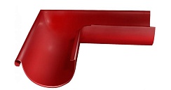 Угол желоба внешний 90° 125 мм RAL 3011 коричнево-красный