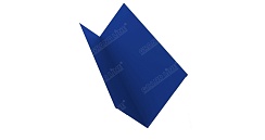 Планка примыкания 150х250 0,5 Satin с пленкой RAL 5002 ультрамариново-синий