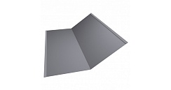 Планка ендовы нижней 300х300 0,5 Satin с пленкой RAL 7004 сигнальный серый