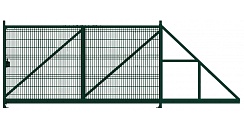 Ворота откатные Profi 2,03х4,0 RAL 6005 вправо