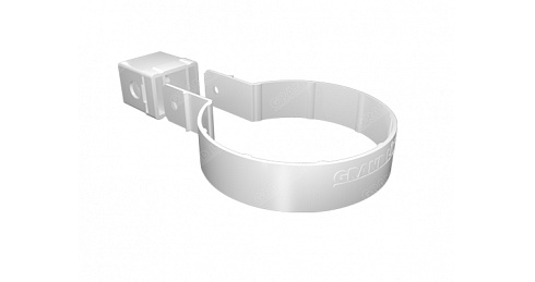 Хомут трубы Kliker ПВХ Grand Line Premium белый RAL 9003