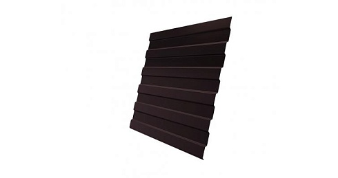 Профнастил С8 Grand Line GreenCoat Pural 0,5 мм RR 887 шоколадно-коричневый