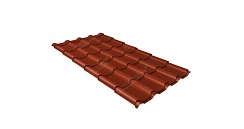Металлочерепица Grand Line Kamea 0,5 мм Satin Matt RAL 8004 терракота