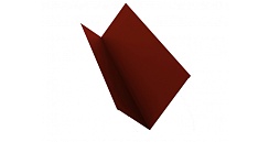Планка примыкания 90х140 0,5 GreenСoat Pural с пленкой RR 29 красный