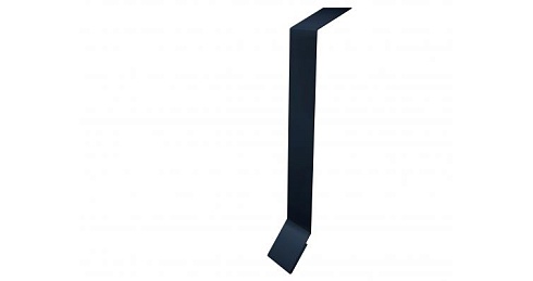 Планка примыкание в штробу 0,5 Satin с пленкой RAL 7024 мокрый асфальт
