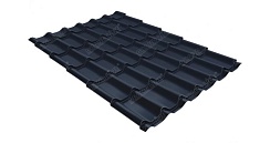 Металлочерепица Grand Line Classic 0,5 мм Satin Matt RAL 7024 мокрый асфальт