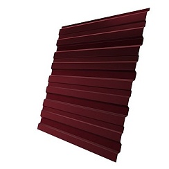 Профнастил С10 Grand Line Polydexter 0,5 мм RAL 3005 красное вино