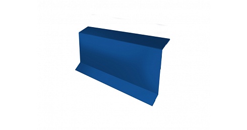 Планка примыкание в штробу 60 0,5 Satin с пленкой RAL 5005 сигнальный синий