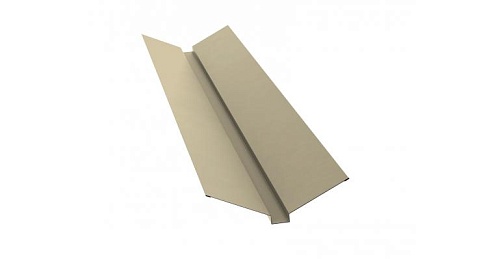 Планка ендовы верхней 115х30х115 0,5 Satin с пленкой RAL 1015 светлая слоновая кость