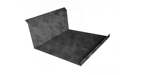 Планка примыкания нижняя 20х122х260х15 0,45 Safari с пленкой Grey
