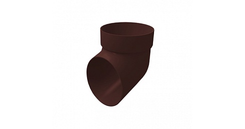 Колено сливное ПВХ Grand Line шоколадное RAL 8017