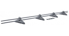 Снегозадержатель трубчатый Grand Line RAL 9006 3м