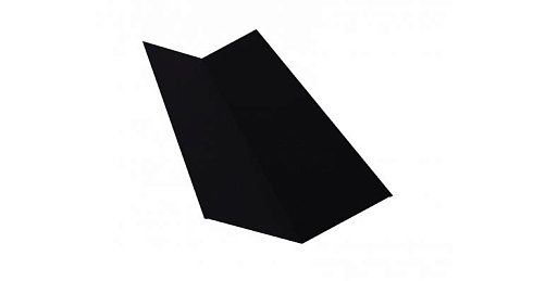 Планка ендовы верхней 145х145 0,45 PE с пленкой RAL 9004 сигнальный черный